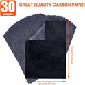 Carbon Paper for Tracing Graphite Transfer-Paper - PSLER 30 Pcs Black Graphite Paper for Tracing Drawing Patterns on Wood Projects Canvas Fabric
