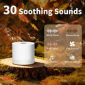 Sound Machine Mini White Noise Machine with 30 Soothing Sounds for Newborn Baby Kids Adults Portable Rechargeable Sleep Brown Noise Machine 4 Timers
