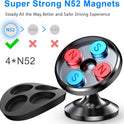 Coolpow【2 Packs 】Magnetic Phone Holder for car【Strong Magnet】phone holders for your car phone holder Mount for Car【4 Metal Plate】Universal Dash cell