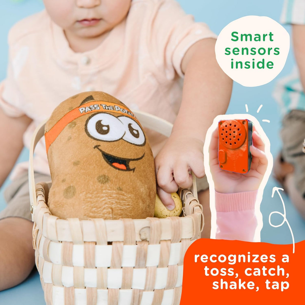Move2Play, Pass The Potato, Hilariously Wild and Fun Active Play Game | Gift for Kids & Toddlers | Boys & Girls Ages 3, 4-8+ | Indoor/Outdoor Toy