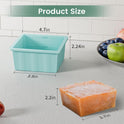 Silicone Freezer Tray for Soup Ice Cubes: 2-Cup Freezing Trays with Lid for Meal Prep - 4Pack Silicon Soup Portion Freeze Tray Make Stock Souped Ice