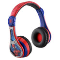 eKids Spiderman Wireless Bluetooth Portable Headphones with Microphone, Volume Reduced to Protect Hearing Rechargeable Battery, Adjustable Kids