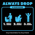 DUDE Bombs - Toilet Stank Eliminator - 1 Pack, 40 Pods - Fresh Scent 2-in-1 Stank Eliminator + Toilet Bowl Freshener - Refreshing Blend of Lavender