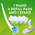 Scrubbing Bubbles Toilet Bowl Brush and Holder with Cleaner Refill Pads, Fresh Brush Toilet Wand Starter Kit, Cleans Limescale & Fights Odors, Citrus