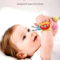 Bloobloomax Wrist Rattle Socks and Foot Finder Set, Infant Girl Boy Toys for Babies 0-36 Months, Newborn Hand & Foot Toys for 0 to 3 Years, Baby