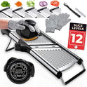 Gramercy Adjustable Mandoline Food Slicer, Mandoline Slicer for Kitchen, Mandolin, Potato, Tomato, Carrot, Vegetable, Fruit and Onion Cutter