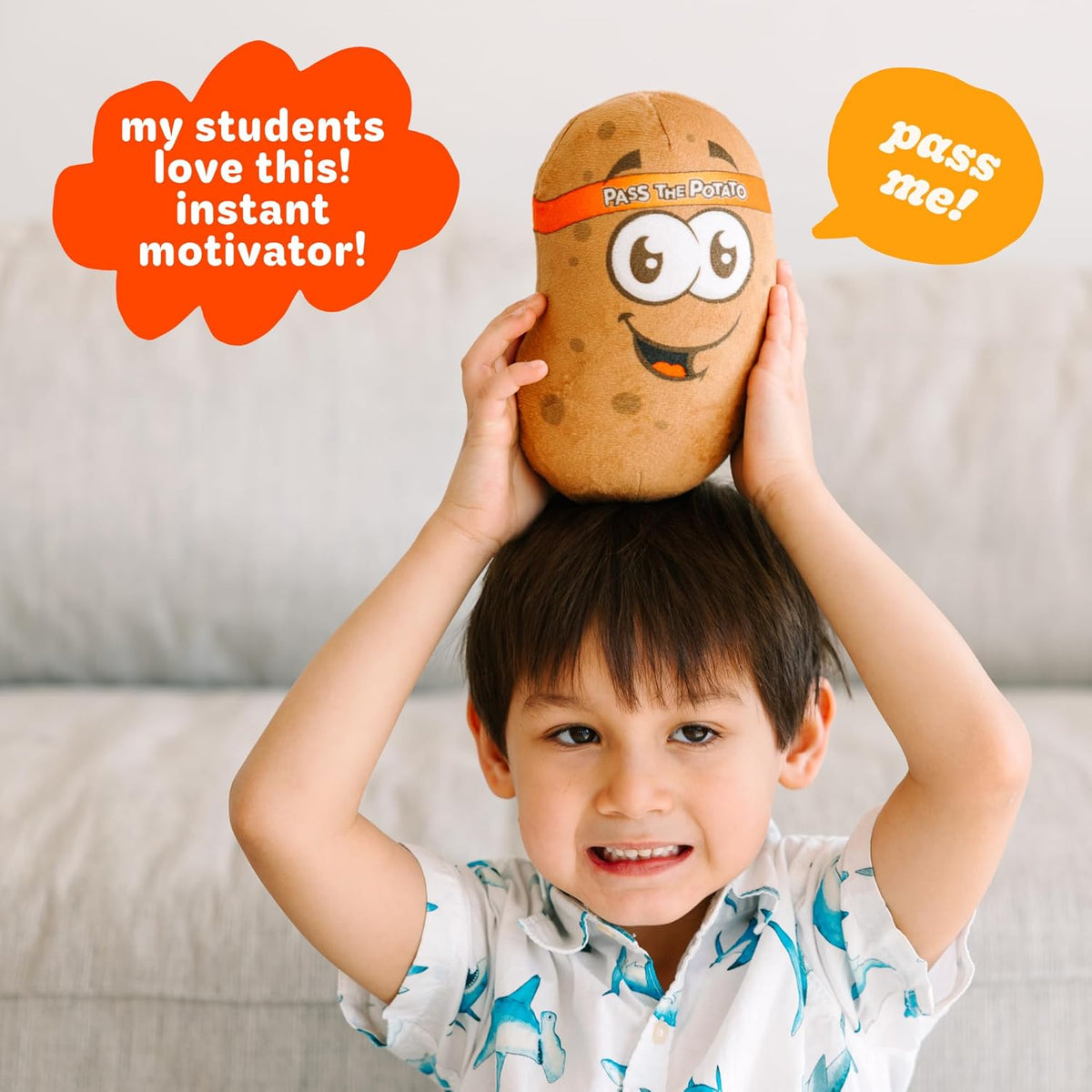 Move2Play, Pass The Potato, Hilariously Wild and Fun Active Play Game | Gift for Kids & Toddlers | Boys & Girls Ages 3, 4-8+ | Indoor/Outdoor Toy