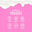 Nature's Garden Probiotic Yoggies Multi Pack, 21oz (Strawberry 15x0.7 oz + Mixed Berry 15x0.7 oz) Yogurt Covered Healthy Snack, High Fiber, Real