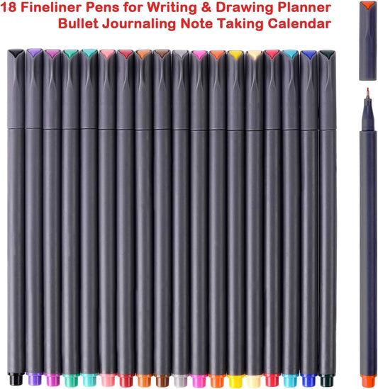 iBayam Journal Planner Pens Colored Pens, Office Supplies, Fine Point Fineliner Drawing Art Markers for Bullet Journaling Scrapbooking Notebook