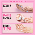 Super Strong Nail Glue for Press On Nails, Nail Tips & Acrylic Nails (8ml) NYK1 NailBond Brush On Glue for Press Ons, Tips & Acrylics - Long Lasting