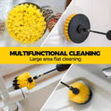 Holikme 6Pack Drill Brush Power Scrubber Cleaning Brush Extended Long Attachment Set All Purpose Drill Scrub Brushes Kit for Grout, Floor, Tub
