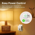 Linkind Matter Smart Plug, Work with Apple Home, Siri, Alexa, Google, SmartThings, Smart Home Smart Outlet Timer 15A/1800W, APP Remote Control