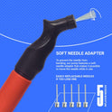 SPORTBIT Ball Pump for Sports Balls - Push & Pull Inflating System - Hand Pump for All Exercise Balls - Volleyball Pump, Basketball Inflator