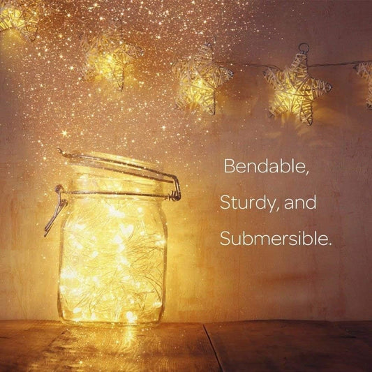 ANJAYLIA LED Fairy String Lights, 10Ft/3M 30leds Firefly String Lights Garden Home Party Wedding Festival Decorations Crafting Battery Operated