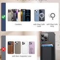 for MagSafe Wallet, Stronger Magnetic Wallet for iPhone 17/16/15/14/13/12 Series, 7 Cards Holder, Magnetic Phone Wallets, Vegan Leather Minimalist