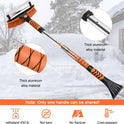 Car Snow Brush Snow Shovel Kit, 42'' Extendable Ice Scrapers and Snow Brushes for Car Windshield with Foam Grip 180° Pivoting Brush Head Snow