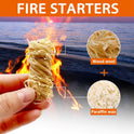 E500 Fire Starter - Natural Fire Starters for Fireplace, Campfires, Chimney, BBQ, Fire Pit & Wood Fireplace - 60 Pack Odorless Pine Firestarter