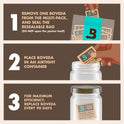 Boveda 62% Two-Way Humidity Control Packs For Storing ½ oz – Size 4 – 10 Pack – Moisture Absorbers for Small Storage Containers – Humidifier Packs