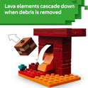 LEGO Minecraft The Nether Lava Battle Toy and Playset - Building Minecraft Toy for Kids, Ages 6+ - Alex, Wither Skeleton, Blaze and Strider Figures