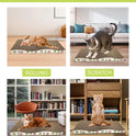 Cat Scratching Board, Corrugate Cat Scratcher for Indoor Cats with Catnip, Cat Scratch Pad with Premium Scratch Textures Design, Cardboard Cat