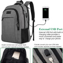 MATEIN Travel Laptop Backpack, Business Anti Theft Slim Sturdy Laptops Backpack with USB Charging Port, Water Resistant College School Computer Bag