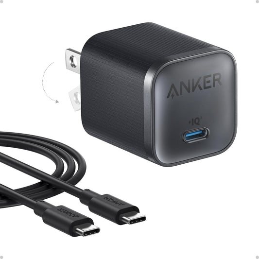 Anker Nano 45W Type C Charger Fast Charging, Compact and Foldable Plug USB C Charger Block for iPhone 17/16 Series, MacBook, Pixel 9, iPad, Samsung