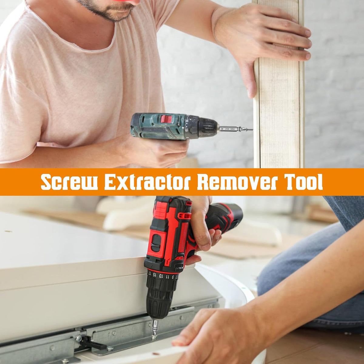 Valentines Day Gifts for Him - Fathers Day Dad Gifts Screw Extractor Set - Tools Gadgets for Men Bolt Extractor Kit - Birthday Stocking Stuffers for