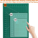 anezus Self Healing Sewing Mat, 12inch x 18inch Rotary Cutting Mat Double Sided 5-Ply Craft Cutting Board for Sewing Crafts Hobby Fabric Precision