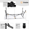 Folding Table 6FT HDPE 6 Foot Foldable Table Portable Banquet Surface Fold-in-Half Desk Utility for Working Meeting Parties, Picnic, Camping