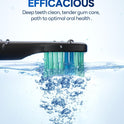 Bymore Electric Toothbrush for Adults, Sonic Rechargeable Toothbrush with 8 Brush Heads, 330-Day Battery, 5 Cleaning Modes & 2-Min Timer
