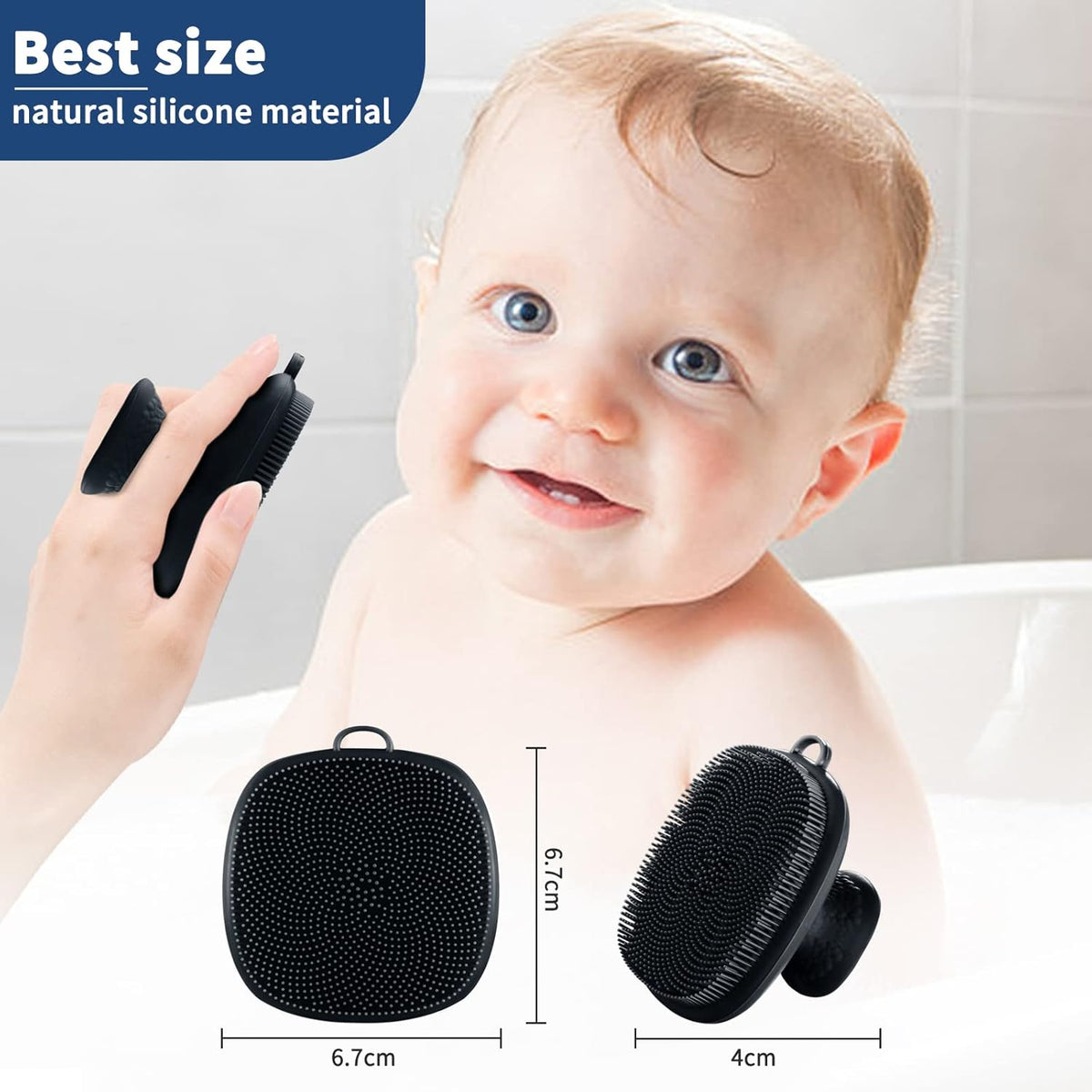 Face Scrubber, Silicone Face Scrubber for Men Facial Cleansing Brush Silicone Face Wash Brush Manual Waterproof Cleansing Skin Care Face Brushes for