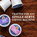 Victor Allen's Coffee Variety Pack (Morning Blend, 100% Colombian, Donut Shop Blend, French Roast), 42 Count, Single Serve Coffee Pods for Keurig