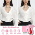 Stitch Gun with 6 Fine Needles,4000 Pcs Micro Fasteners(2000 White & 2000 Black).Quick Clothing Fixer Stitch Gun for Clothes Quick Stitchy Sewing Gun