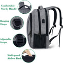 MATEIN Travel Laptop Backpack, Business Anti Theft Slim Sturdy Laptops Backpack with USB Charging Port, Water Resistant College School Computer Bag