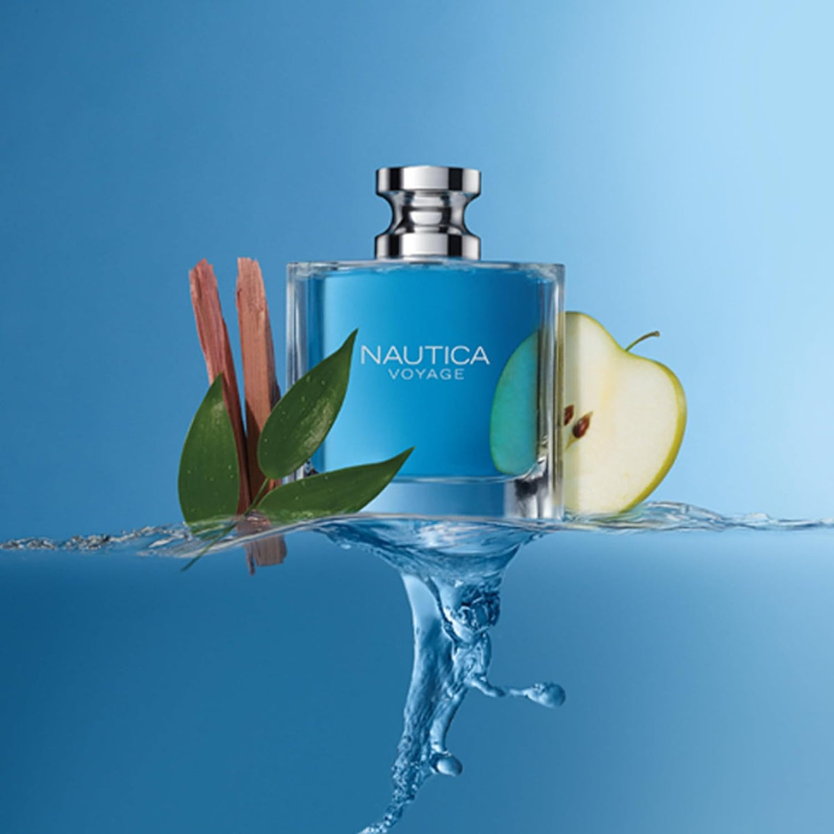Nautica Voyage Eau de Toilette 3.3 fl oz (Pack of 1), Notes of Apple, Cedarwood, Mimosa, Men's Fragrance, Long Lasting, Everyday Fragrance, Travel
