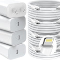 iPhone Charger Fast Charging,20W PD USB C Wall Charger 4 Pack with 6FT Fast Charging Cable - Fast Charger for iPhone 14/14 Pro Max/13/13 Pro/12/12