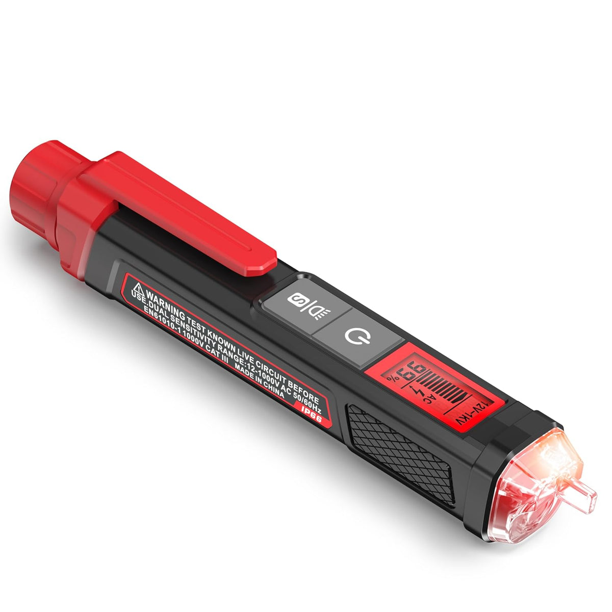 KAIWEETS Voltage Tester/Non-Contact Voltage Tester with Signal Percentage, Dual Range AC 12V/70V-1000V, Live/Null Wire Tester, Electrical Tester with