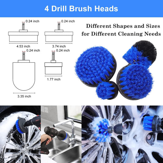 26Pcs Car Detailing Brush Set, Car Detailing Kit, Car Detailing Brushes, Car Cleaning Kit, Car Windshield Cleaning Tool, Professional Car Care kit