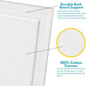 KEFF 24-Pack Canvas for Painting, 6 of 5x7, 8x10, 9x12,11x14 Painting Canvas Boards, Art Supplies for Adults & Kids - 100% Cotton Primed Canvases for