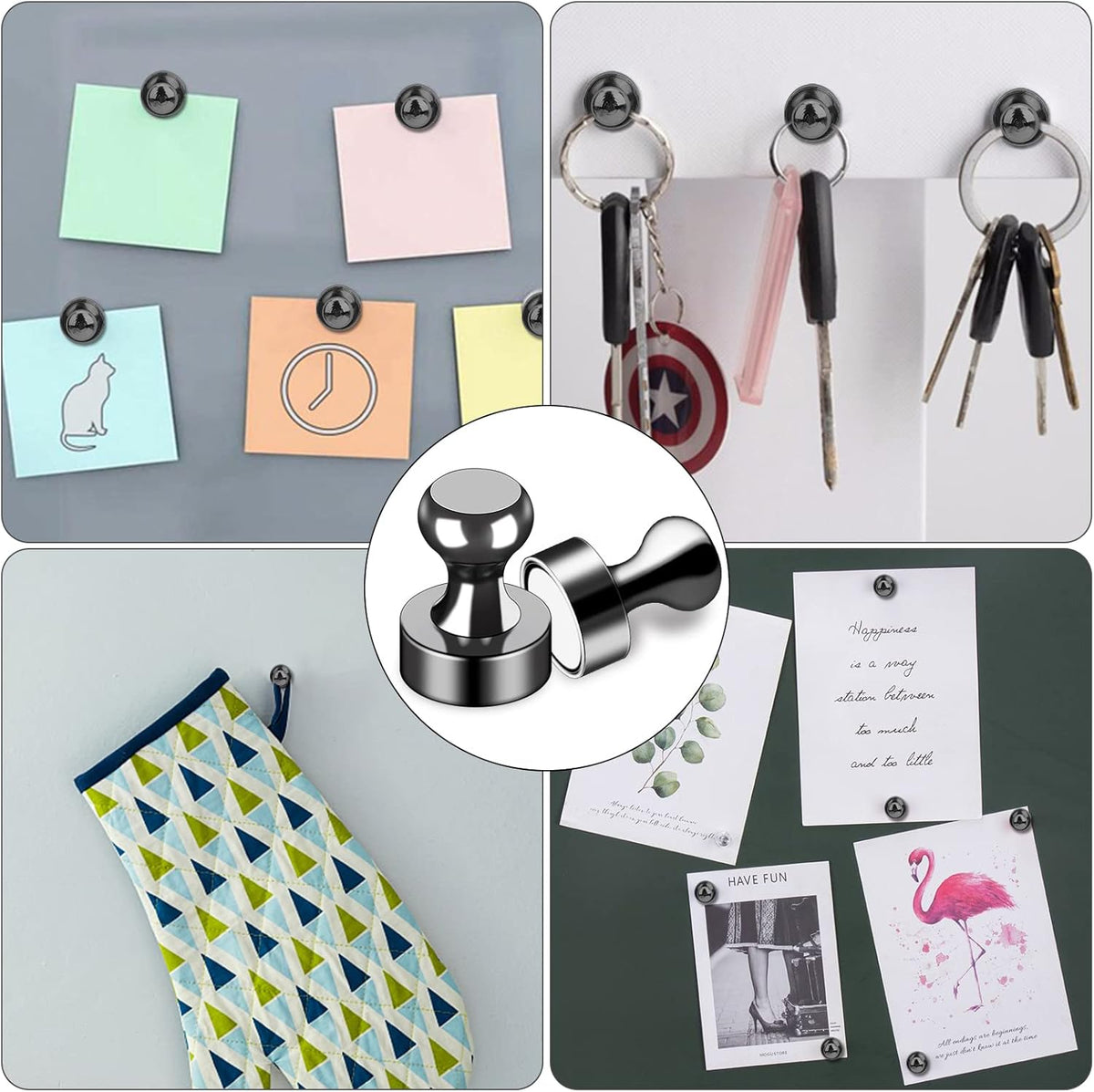 LOVIMAG Fridge Magnets 12Pcs Refrigerator Whiteboard Small Strong Magnet Classroom Kitchen Accessories Decorative Locker Set Decor Must Haves Office