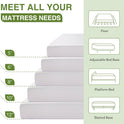 EGOHOME Full Size Memory Foam Mattress, 8 Inch Bed Mattress in A Box with Cooling Green Tea Gel, Pressure Relief with Medium Firm Support