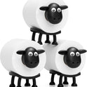 VELENTI Sheep Toilet Roll Holder, Free Standing Bathroom Set, 3D Printed, Funny Hilarious Black Sheep Loo Roll Holder, Tissue Paper Storage, Cute