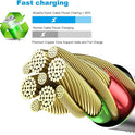 [Apple MFi Certified] 6Pack 3/3/6/6/6/10 FT iPhone Charger Nylon Braided Fast Charging Lightning Cable Compatible iPhone 14 Pro/13 mini/13/12/11 Pro