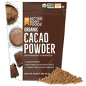BetterBody Foods Organic Cacao Powder, Rich Chocolate Flavor, Non-GMO, Gluten-Free, Cocoa, 16 ounce, 1 lb bag