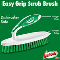 Libman Heavy Duty Scrub Brush Kit | Cleaning Brushes for Household Use | Tub Scrubber | Easy Grip Scrub Brush | Big Job Kitchen Brush | Dual Sided