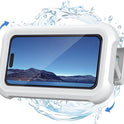 Lamicall Shower Phone Holder Waterproof - 480° Rotatable Retractable Adjustable Shower iPhone Case Holder, Bathroom Wall Phone Mount Stand Water