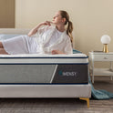Rimensy Full Size Mattress 12 Inch Hybrid Mattress - Memory Foam & Individually Pocket Coils Springs | Pressure Relief | Motion Isolation, Edge
