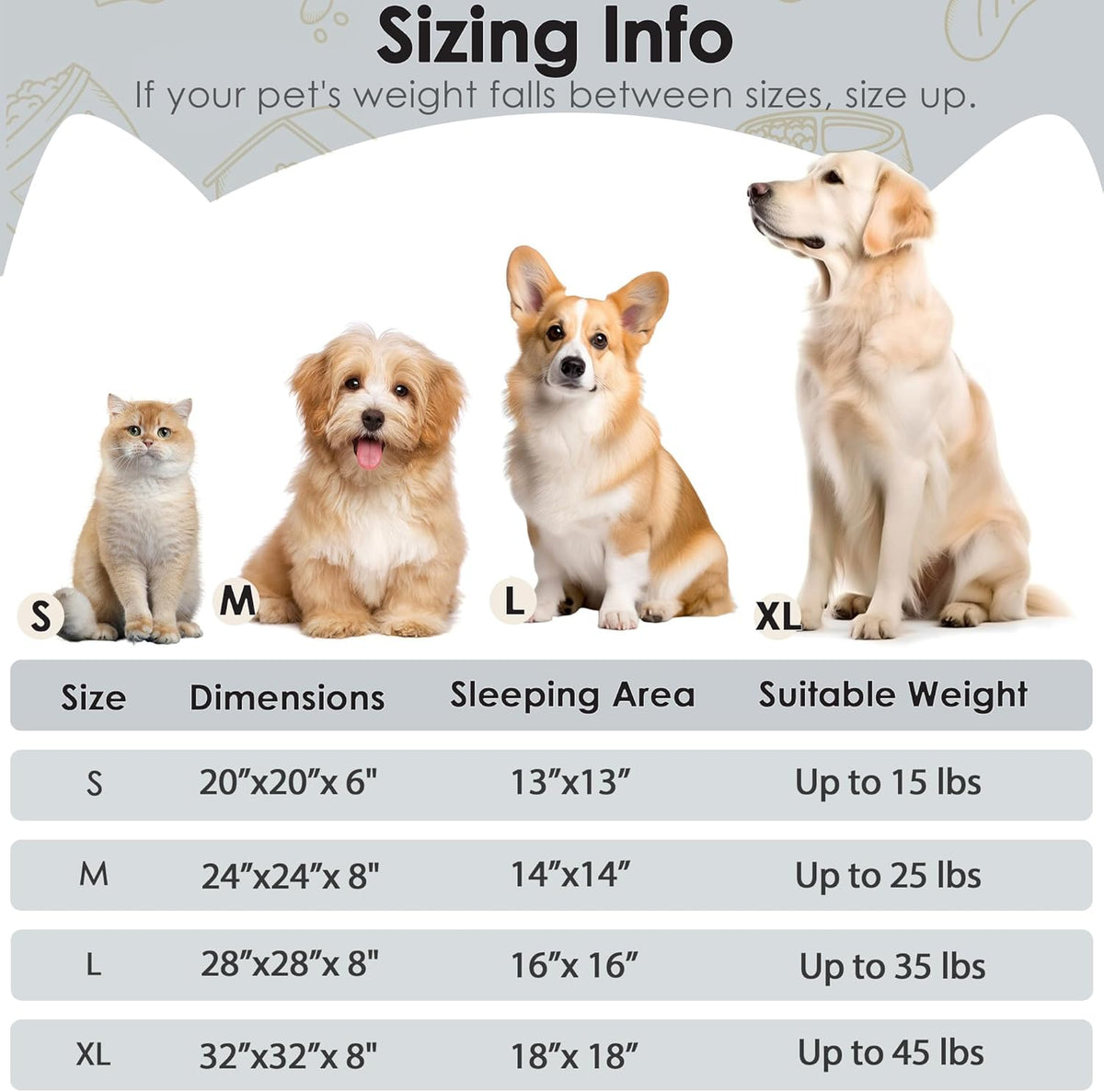 Hoewina Dog & Cat Bed for Indoor Cats, 20in Calming Donut Bed for Puppy and Kitten, Washable Round Fluffy Pet Bed for Small Medium Dogs and Cats