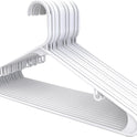 Utopia Home Plastic Hangers 20 Pack - Space Saving Clothes Hanger - Durable & Strong Closet Organizers and Storage with Built-in Strap Hooks