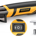 SEEKONE Mini Heat Gun, 350W 2-Temp Settings 500℉ & 842℉（260℃& 450℃） Fast Heat Hot Air Gun Tool with Reflector Nozzle and 4.9Ft Long Cable Overload